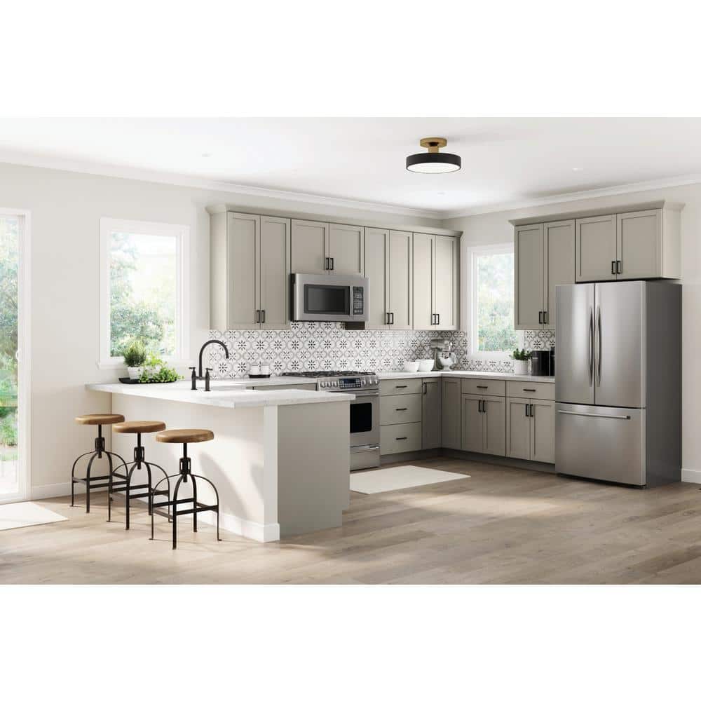Courtland 12x12x30 Shaker Wall Cabinet Gray in