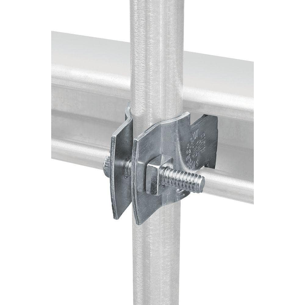 3/4 in. Strut Fitting Universal Strut Pipe Clamp - Silver Galvanized - Stu's Home Improvement Outlet