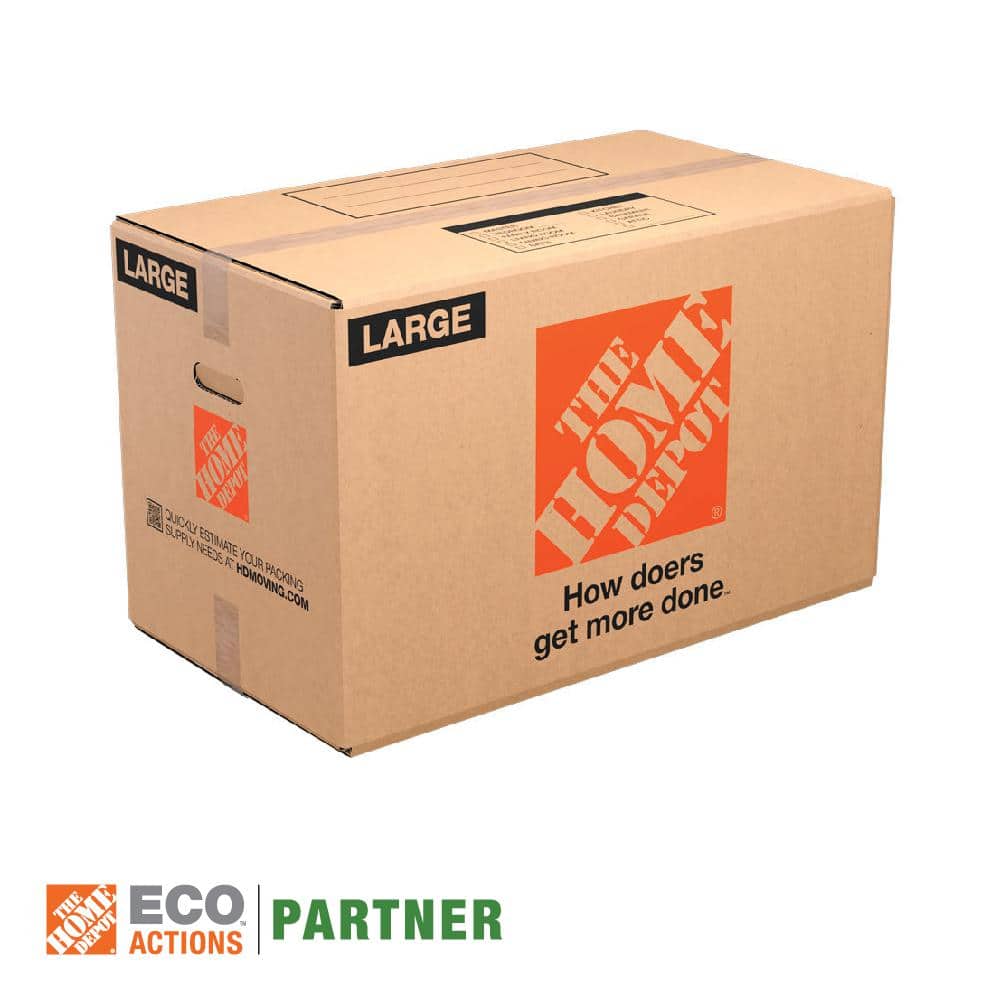 27 in. L x 15 in. W x 16 in. D Large Moving Box with Handles (10 - Pack) - Stu's Home Improvement Outlet