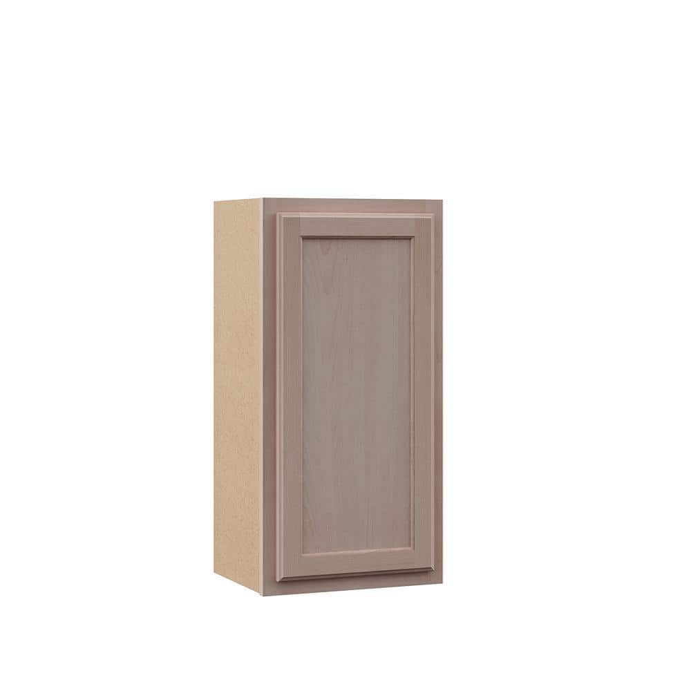 15 in. W x 12 in. D x 30 in. H Assembled Wall Kitchen Cabinet in Unfinished with Recessed Panel - Stu's Home Improvement Outlet