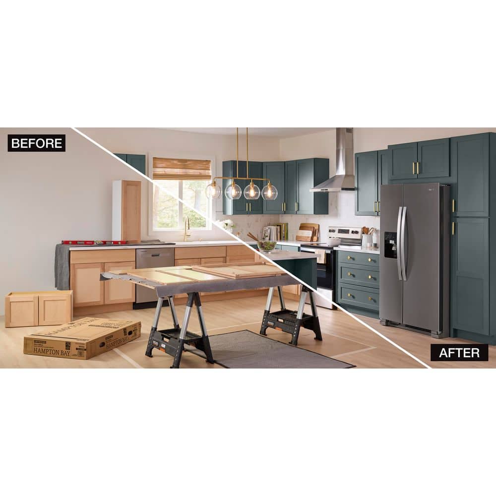 Hampton Bay 18 in. W x 12 in. D x 30 in. H Ready to Assemble Wall Kitchen Cabinet in Unfinished with CLICKREADY Technology