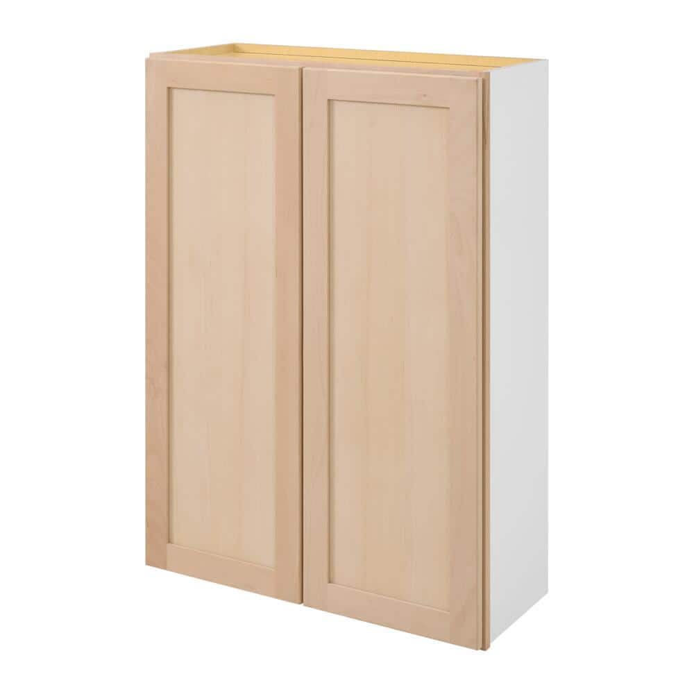30 in. W x 12 in. D x 42 in. H Ready to Assemble Wall Kitchen Cabinet in Unfinished with CLICKREADY Technology