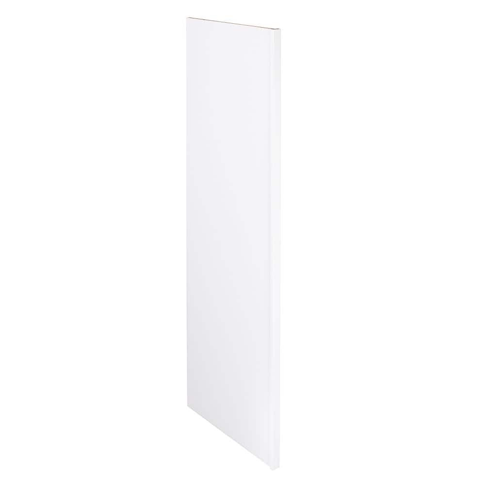 Richmond Verona White Plywood Shaker Assembled Kitchen Cabinet Base Dishwasher End Panel 24 in W x 1.5 in D x 34.5 in H