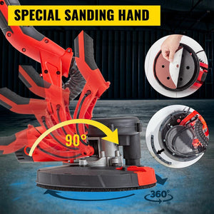 Drywall Sander 850 - Watt Electric Sander Variable Speed 800 - 1750RPM Drywall Sander Foldable Sheetrock Sander - Stu's Home Improvement Outlet