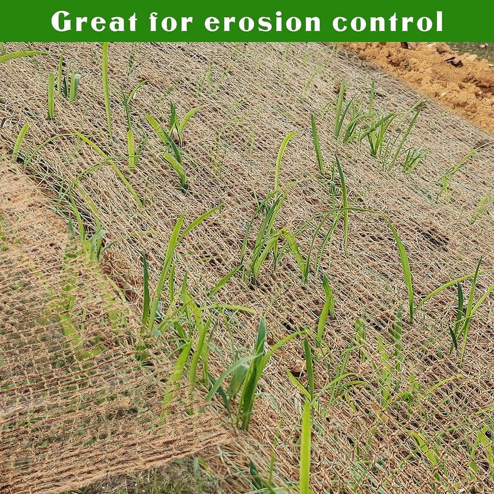 4 ft. x 60 ft. Coconut Mesh Mat Blanket Erosion Control Blanket