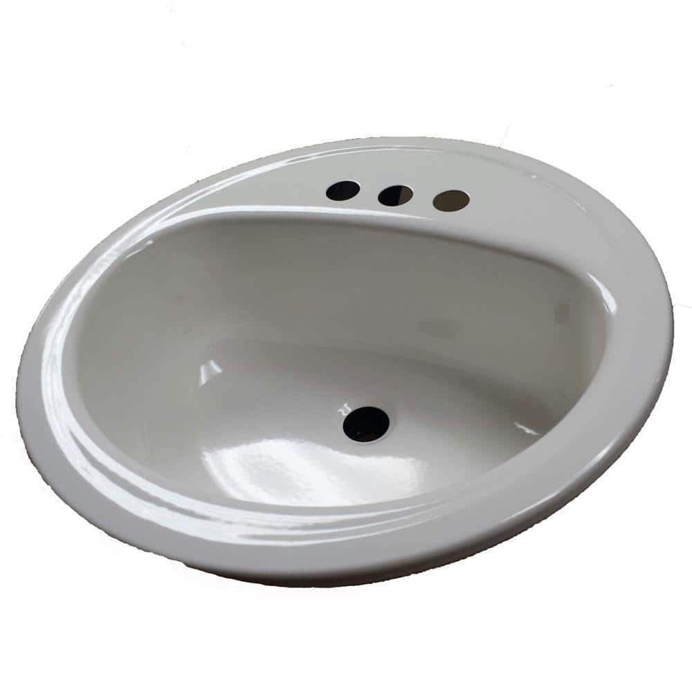 Laurel is a 19 in. round self-rimming drop-in porcelain steel lavatory.