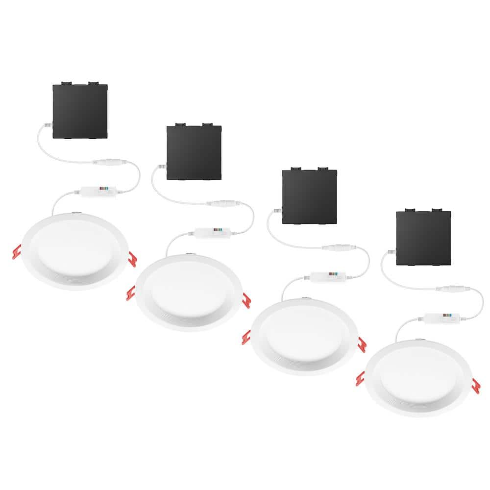 Premium Series 6 in. LED, 2 - Level Lumen Select, Baffle Canless Recessed Light, Adjustable CCT - Stu's Home Improvement Outlet