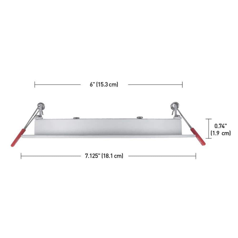 Premium Series 6 in. LED, 2 - Level Lumen Select, Baffle Canless Recessed Light, Adjustable CCT - Stu's Home Improvement Outlet