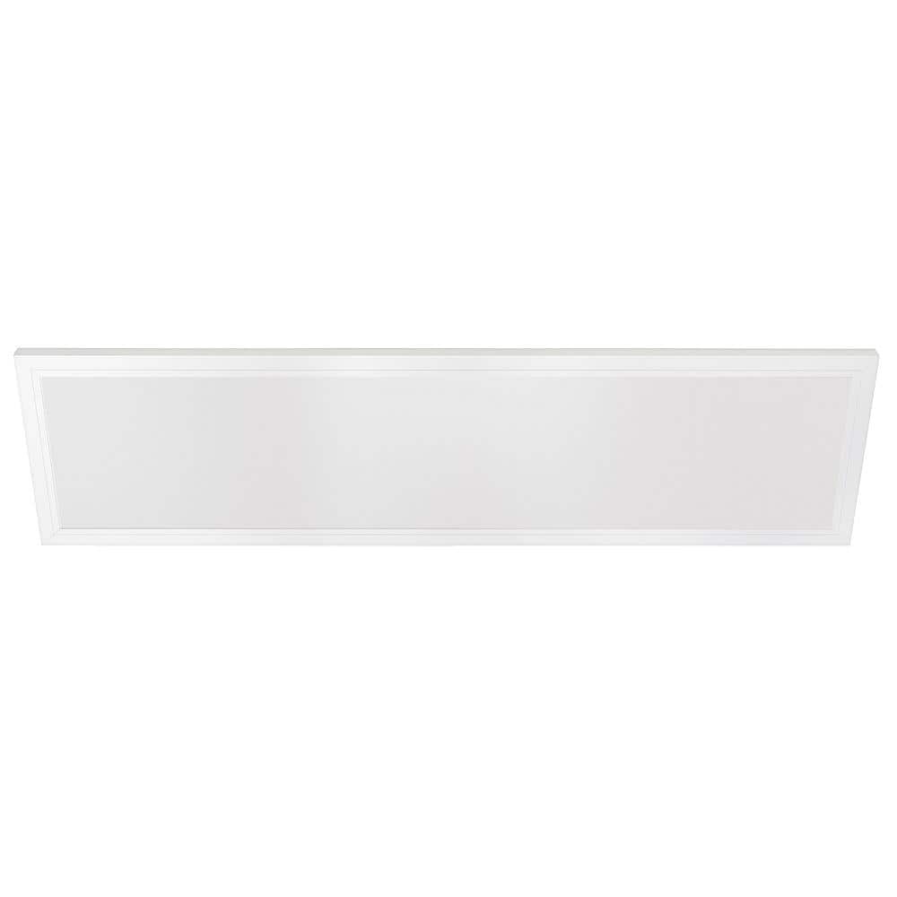 Commercial Electric 1 ft. x 4 ft. 4000 Lumens Dimmable White Integrated LED Flat Panel Ceiling Flush Mount Fixture with Selectable 5CCT - Stu's Home Improvement Outlet