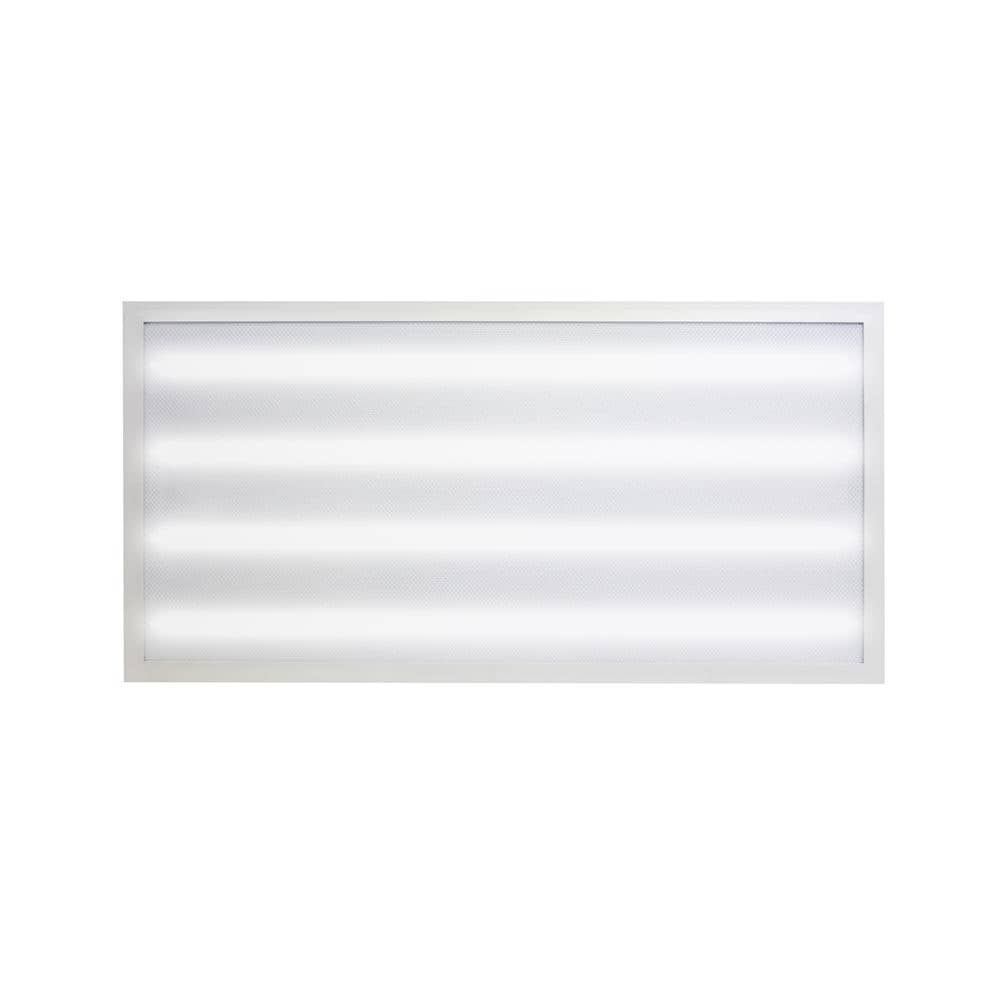 2 ft. x 4 ft. 128 - Watt Equivalent Integrated LED High Output Prismatic Lens White Troffer, 3500K/4000K/5000K - Stu's Home Improvement Outlet