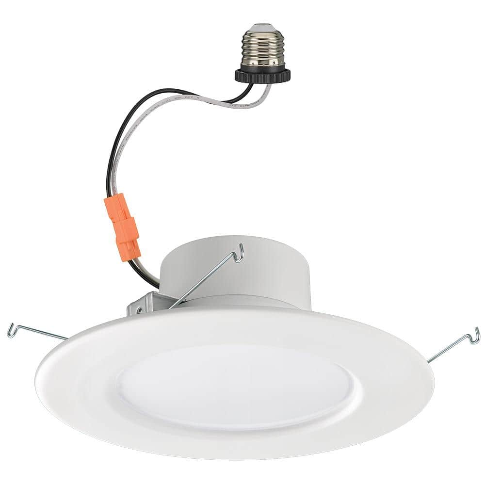 5 in/6 in. SMART Integrated LED Recessed Light Trim Wireless Powered by Hubspace Adjustable CCT New Construction Remodel - Stu's Home Improvement Outlet