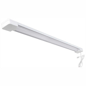 3 ft. 1 - Light 30 - Watt Integrated LED White Utility Shop Light with Power Cord - Stu's Home Improvement Outlet