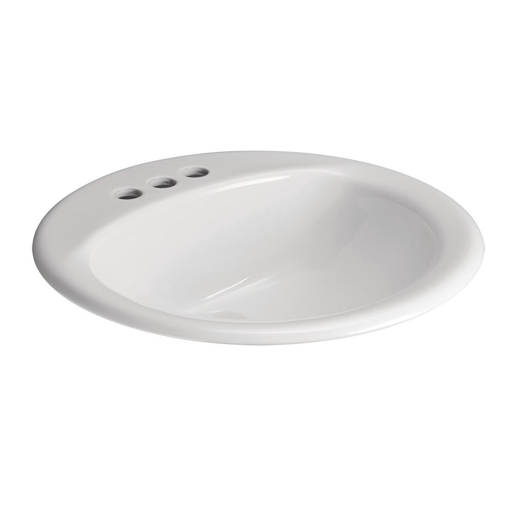 ARAGON 19IN DROP - IN SINK IN WHITE - Stu's Home Improvement Outlet