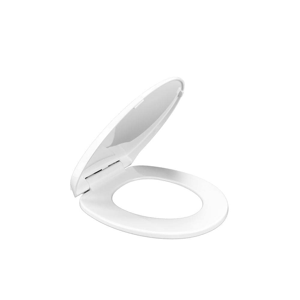 Round Slow-Close Toilet Seat, White