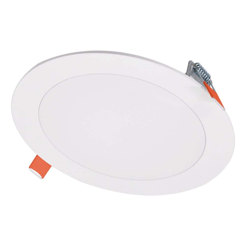 HALO HLBSL6 6 in. Adjustable CCT Canless IC Rated Dimmable Indoor Integrated LED Recessed Light Kit (4 - Pack) - Stu's Home Improvement Outlet