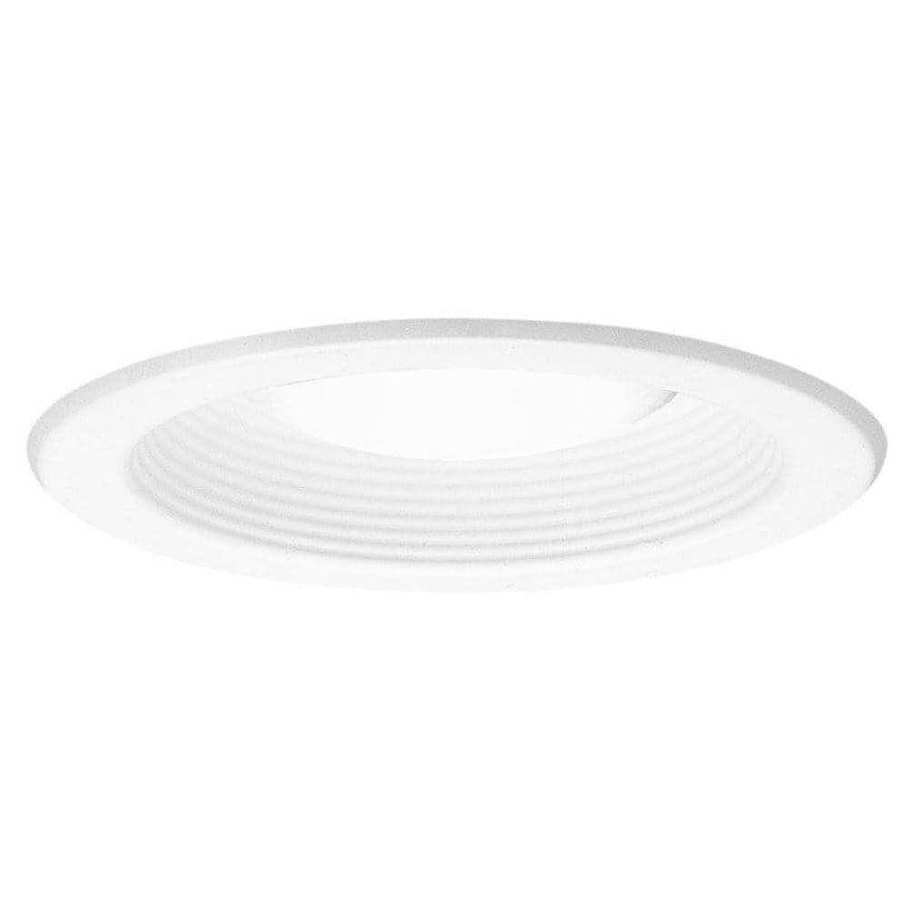 5 in. White Recessed Ceiling Light Trim with Open Splay - Stu's Home Improvement Outlet