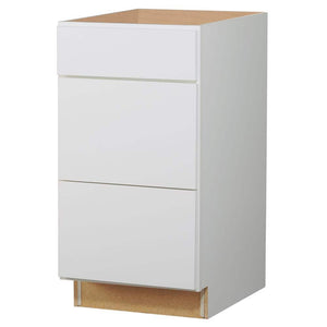 Westfield Feather White Furniture Board Shaker Stock Drawer Base Kitchen Cabinet (23.75 in. W x 35 in. H x 18 in. D) - Stu's Home Improvement Outlet