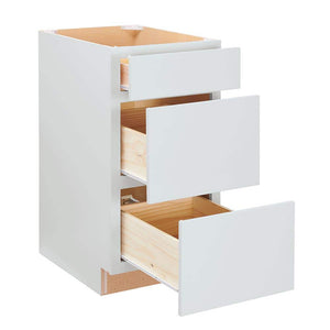 Westfield Feather White Furniture Board Shaker Stock Drawer Base Kitchen Cabinet (23.75 in. W x 35 in. H x 18 in. D) - Stu's Home Improvement Outlet