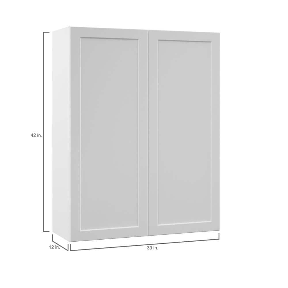 Designer Series Melvern Assembled 36x42x12 in. Wall Kitchen Cabinet in White - Stu's Home Improvement Outlet