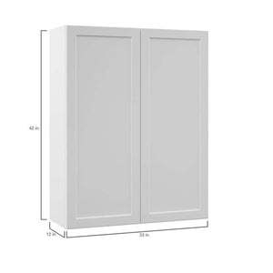 Designer Series Melvern Assembled 36x42x12 in. Wall Kitchen Cabinet in White - Stu's Home Improvement Outlet