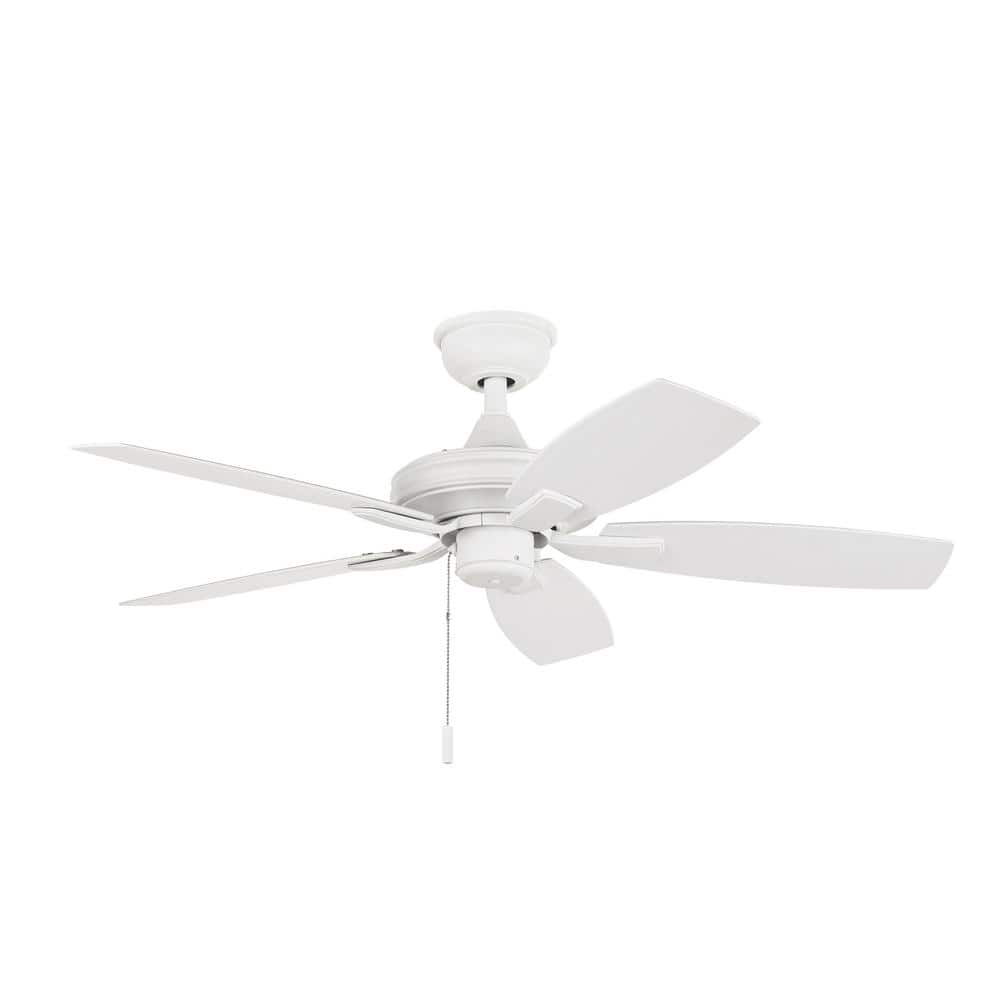 Gazebo III 42 in. Indoor/Outdoor Matte White Ceiling Fan with Pull Chains Included - Stu's Home Improvement Outlet