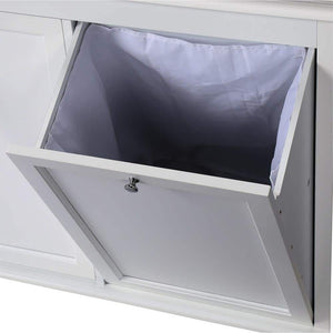 Hampton Harbor 35 in. Double Tilt - Out Hamper in White - Stu's Home Improvement Outlet