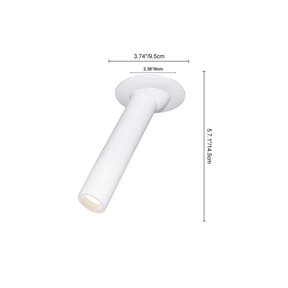 Parroco COB - Light 2.6 in.W White Gimbal Head Fixed Track Minimalist Downlight Ceiling Light for Living Room(Set of 2) - Stu's Home Improvement Outlet