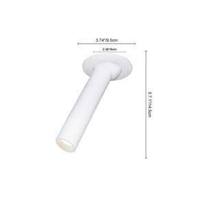 Parroco COB - Light 2.6 in.W White Gimbal Head Fixed Track Minimalist Downlight Ceiling Light for Living Room(Set of 2) - Stu's Home Improvement Outlet