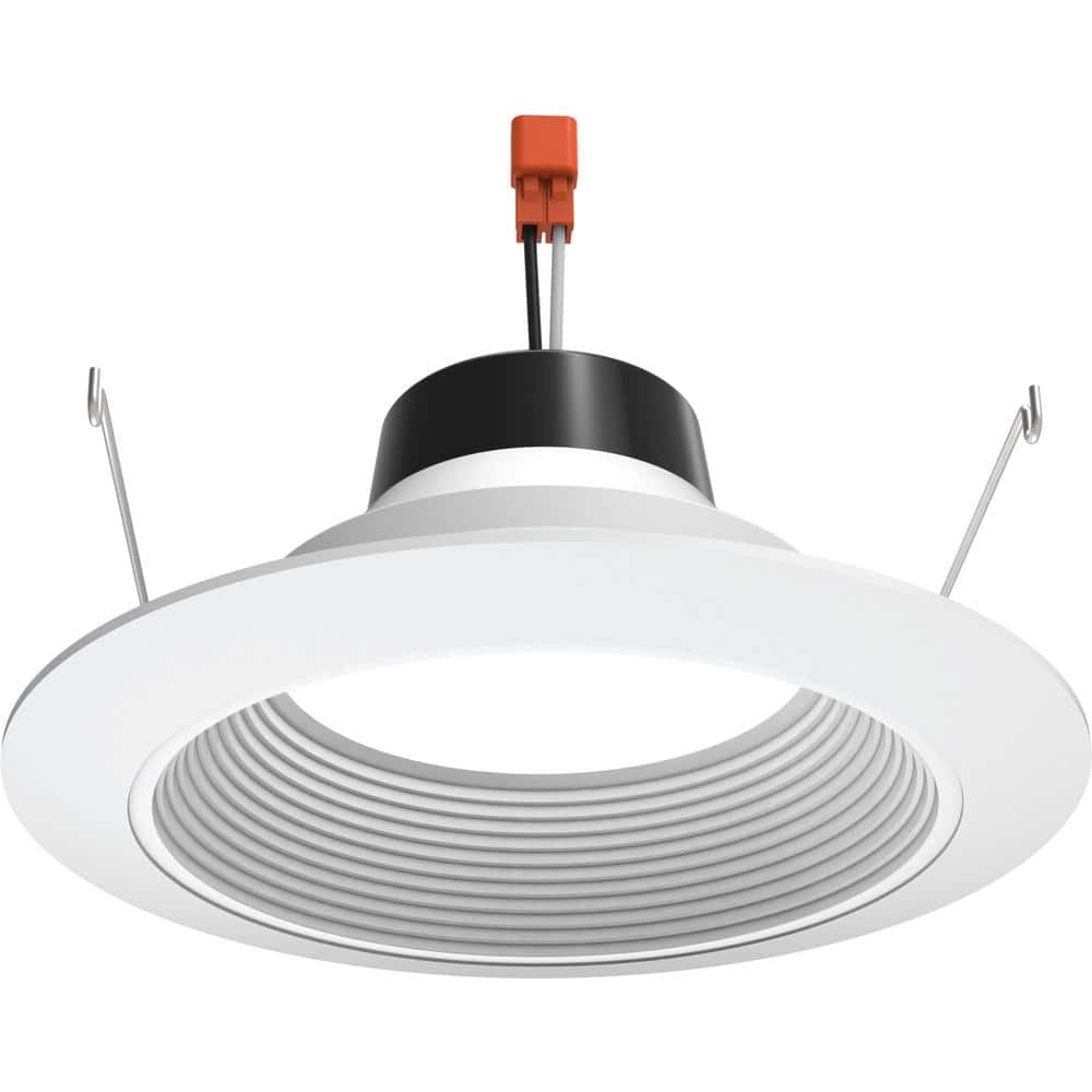Contractor Select 6RLD 6 in. 3000K 700 Lumens Integrated LED White Recessed Light Trim with Retrofit