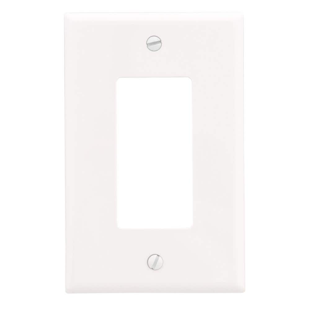 Decora 1 - Gang Midway Nylon Wall Plate - White - Stu's Home Improvement Outlet
