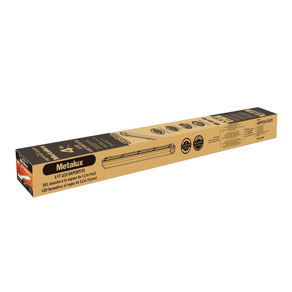 Vaportite 4 ft. White Integrated LED Industrial Vaportite withSelectable CCT and Lumen - Stu's Home Improvement Outlet