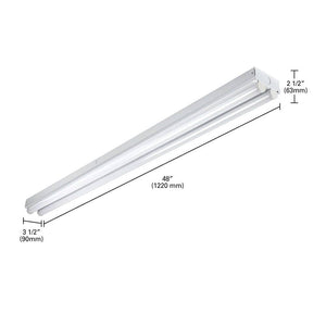 4 ft. 2 - Light Linear White Integrated LED Ceiling Strip Light with 4200 Lumens, 4000K - Stu's Home Improvement Outlet