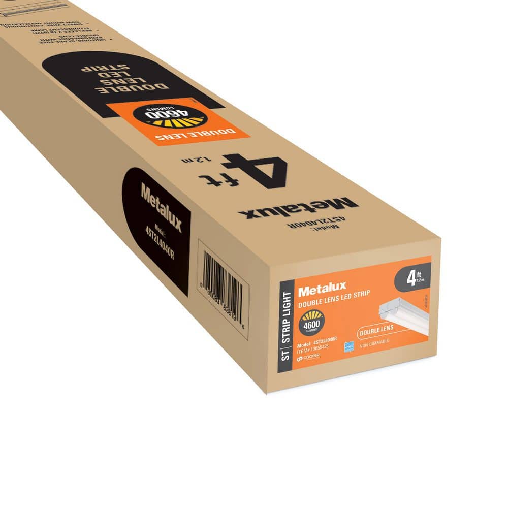 4 ft. 2 - Light Linear White Integrated LED Ceiling Strip Light with 4200 Lumens, 4000K - Stu's Home Improvement Outlet