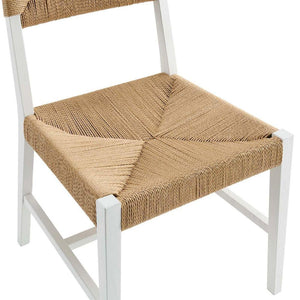 Bodie White Natural Wood Dining Chair - Stu's Home Improvement Outlet