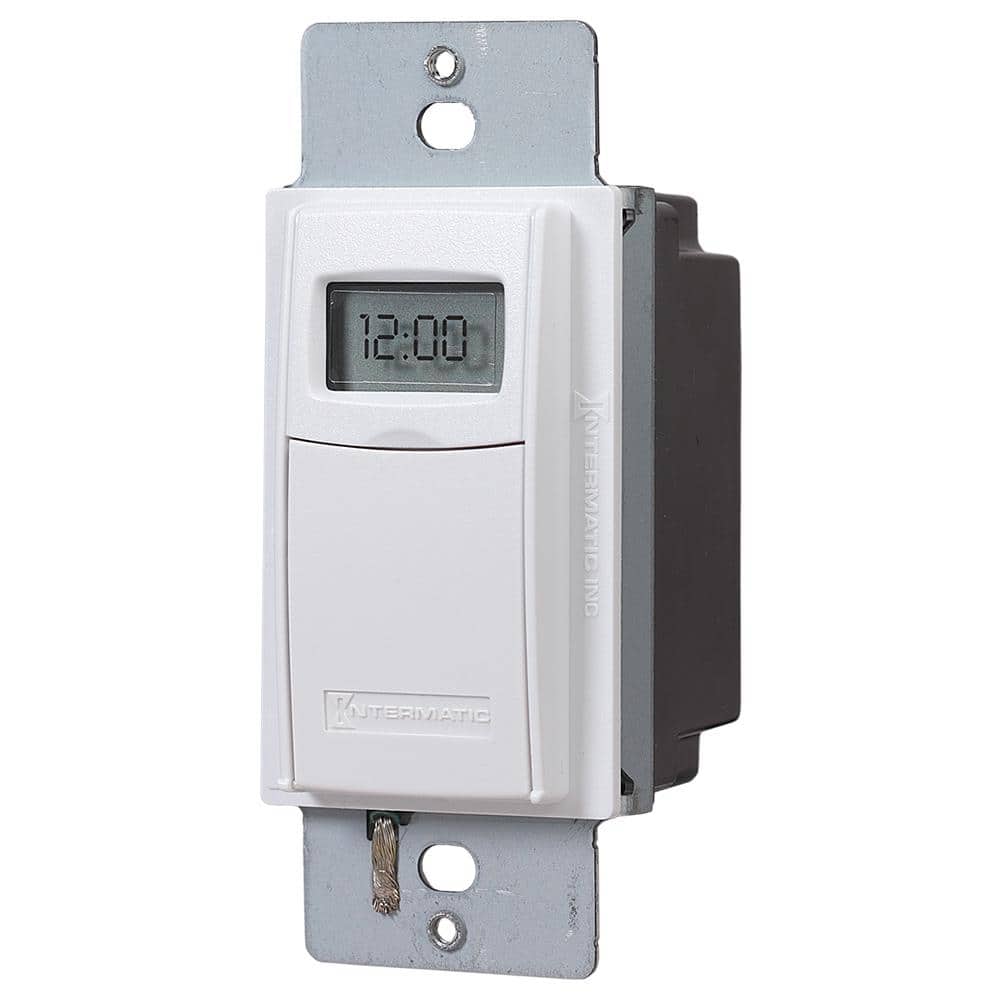 Intermatic 15 Amp 7 - Day Indoor In - Wall Astronomic Digital Timer, White - Stu's Home Improvement Outlet