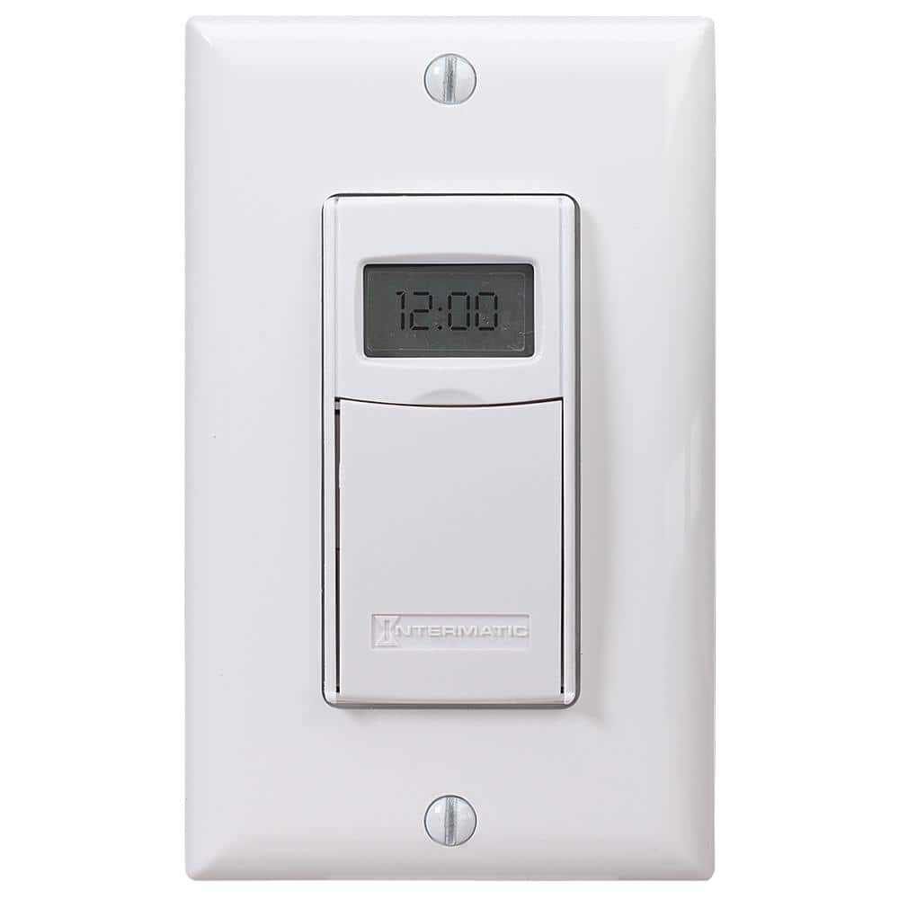 Intermatic 15 Amp 7 - Day Indoor In - Wall Astronomic Digital Timer, White - Stu's Home Improvement Outlet