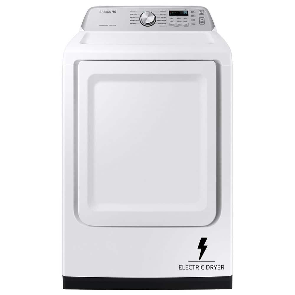 7.4 cu. ft. Vented Front Load Smart Electric Dryer with Sensor Dry in White