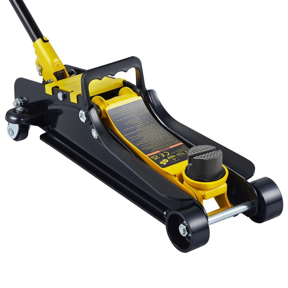 Floor Jack, 2.5 T Low Profile Floor Jack, Heavy-duty Steel Racing Floor Jack with Single Piston Lift Pump, Floor Jack